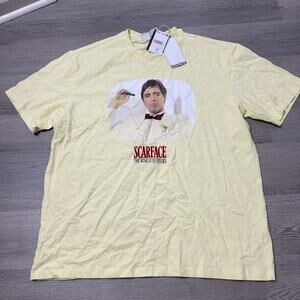 Scarface Movie Tony Relaxing In Tuxedo With Cigar Men's T Shirt Cuban Mafia XL